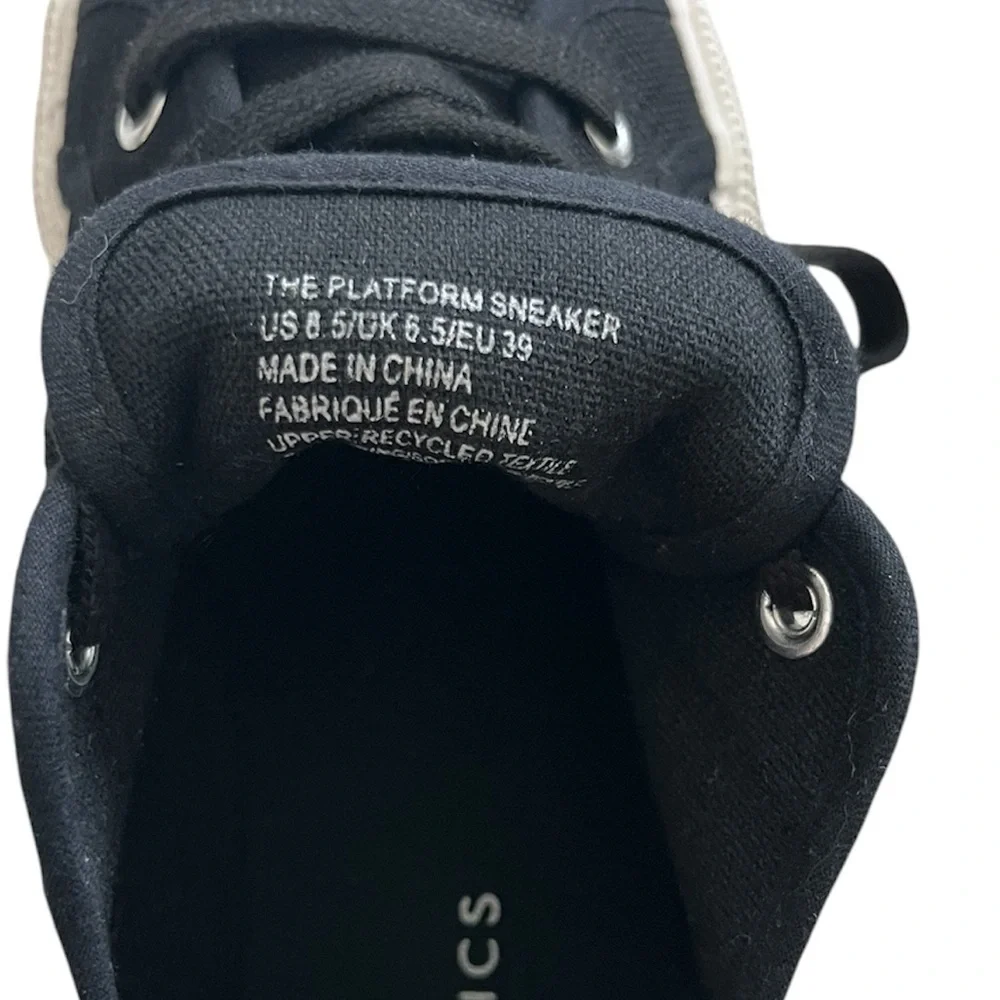 Fabletics First Timer Black Platform Sneaker - Size 8.5